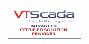 VTScada logo with text 'Software for Monitoring & Control' and 'Advanced Certified Solution Provider'.