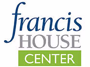 Francis House Center logo with 'francis' in blue, 'HOUSE' in gray, and 'CENTER' in white on a green background.