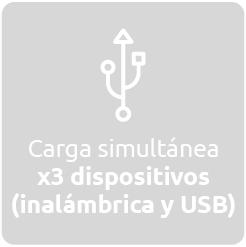 Carga simultánea 2 dispositivos
