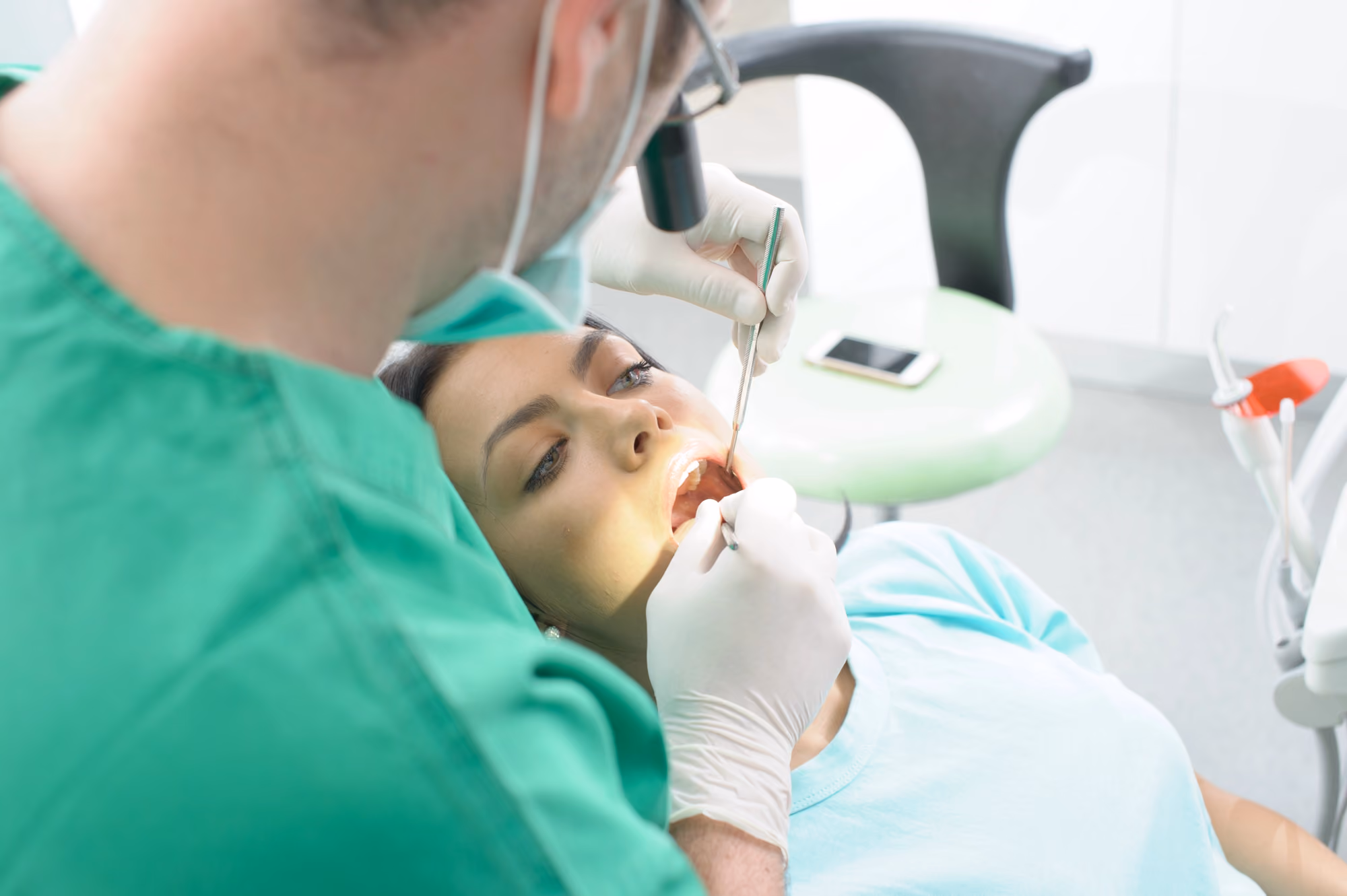 ongoing tooth extraction