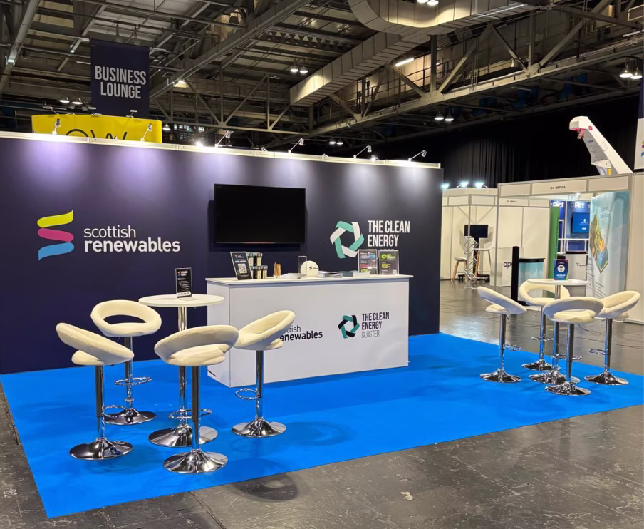 A photo of Scottish Renewables Exhibition stand.