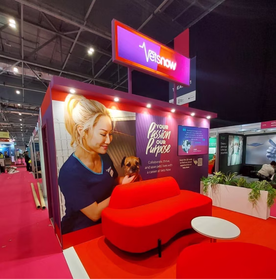 Vets Now Exhibition Stand with Furniture