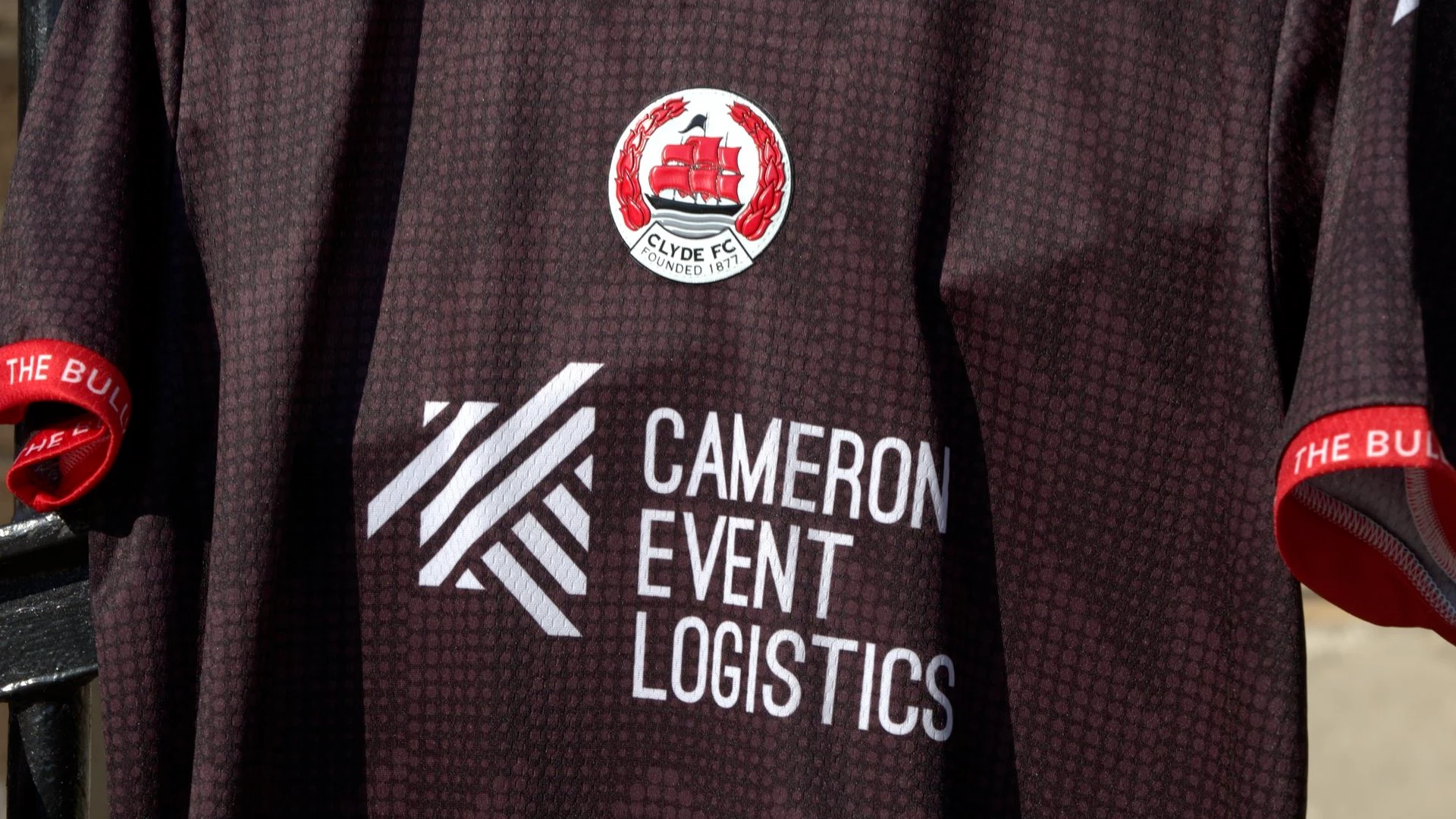 Cameron Event Logistics Sponsor on the new clyde away top