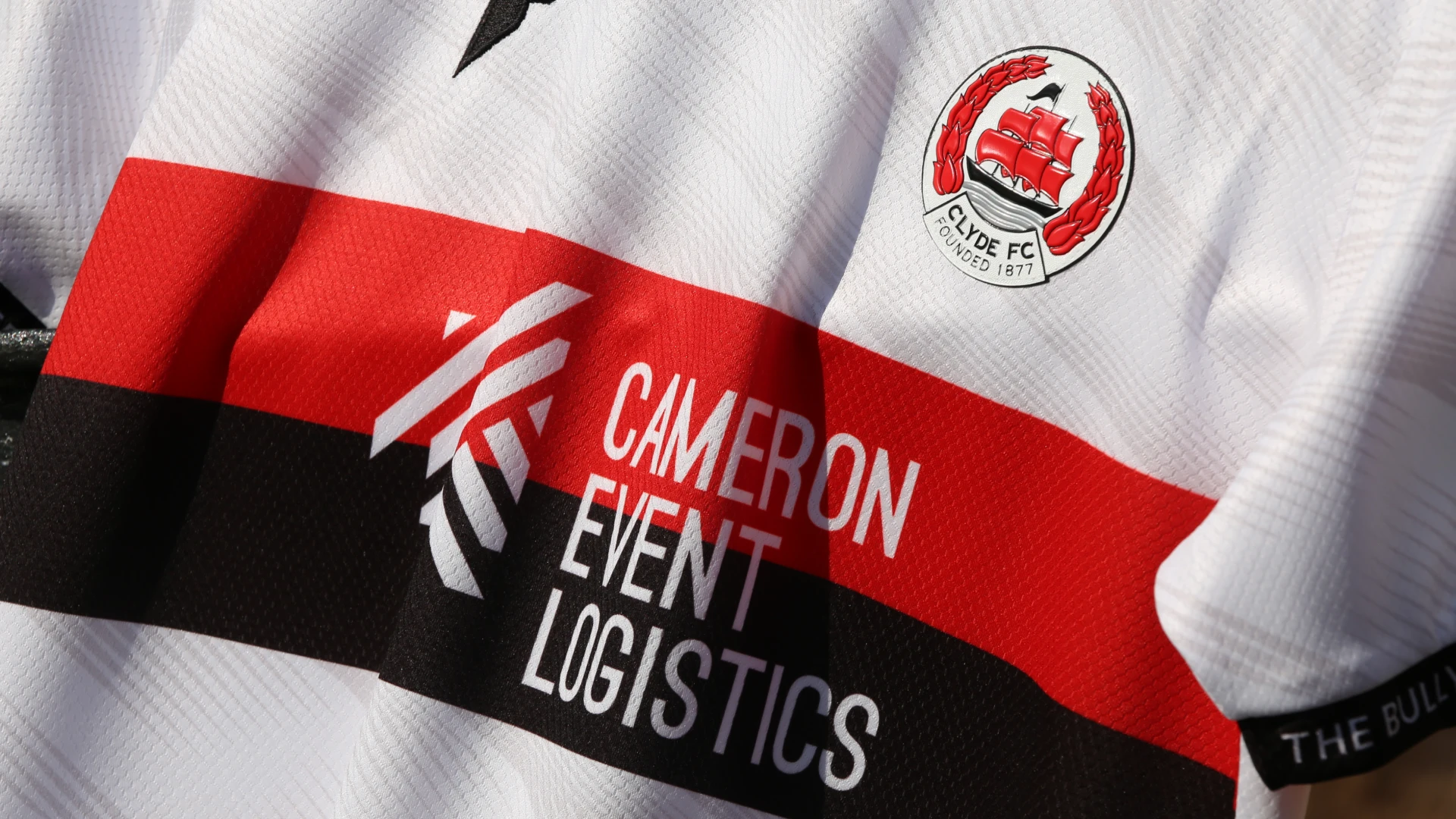 Cameron Event Logistics Sponsor on the new Clyde Home top