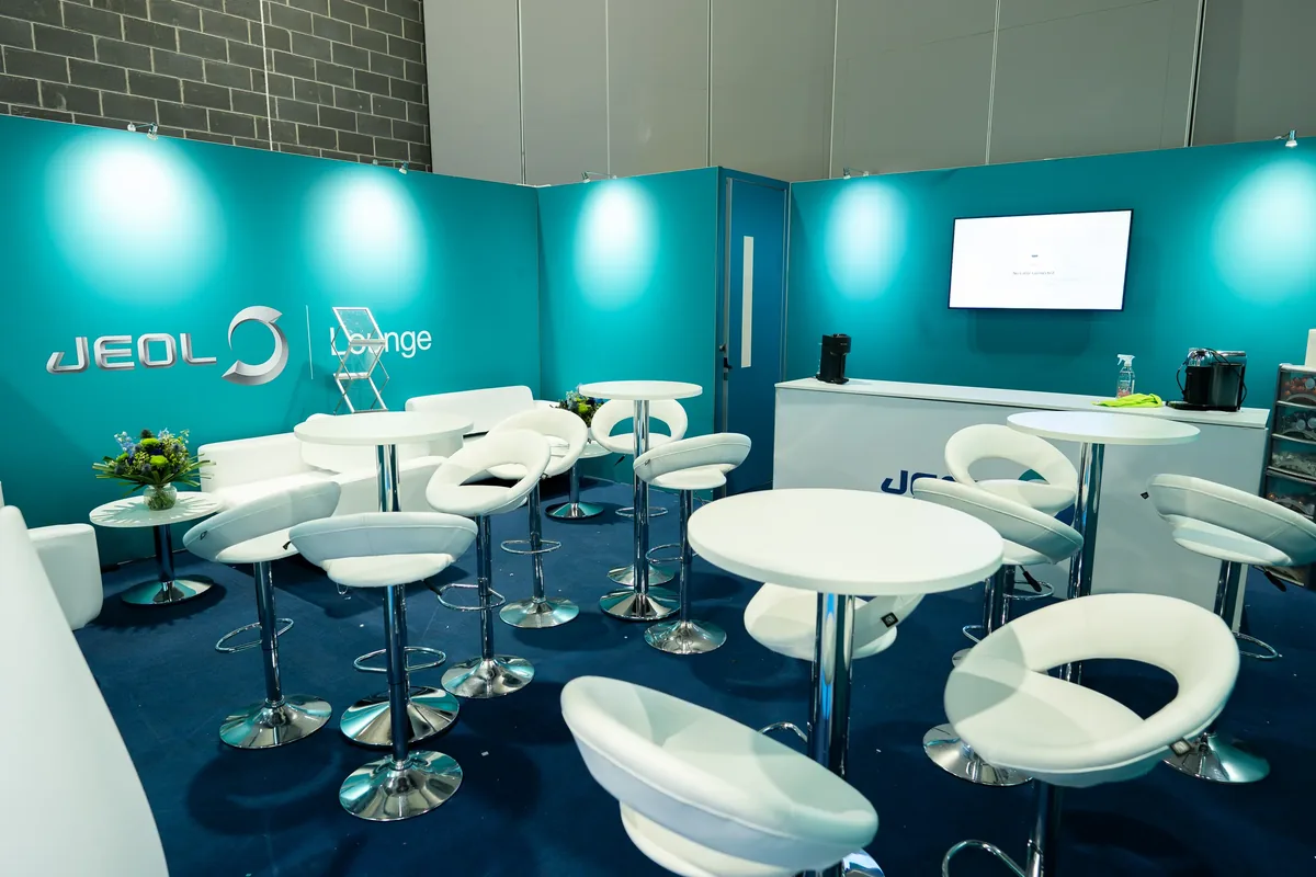 JEOL Lounge interior seating area