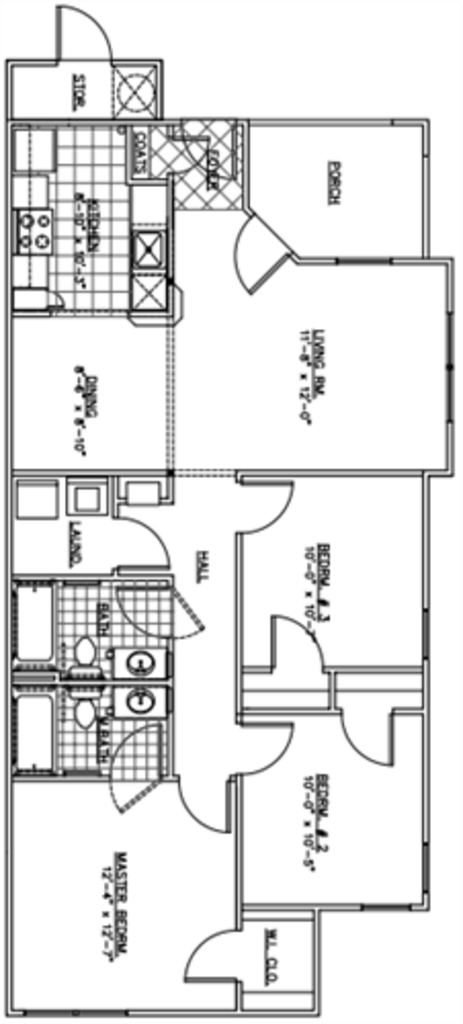 Three Bedroom layout
