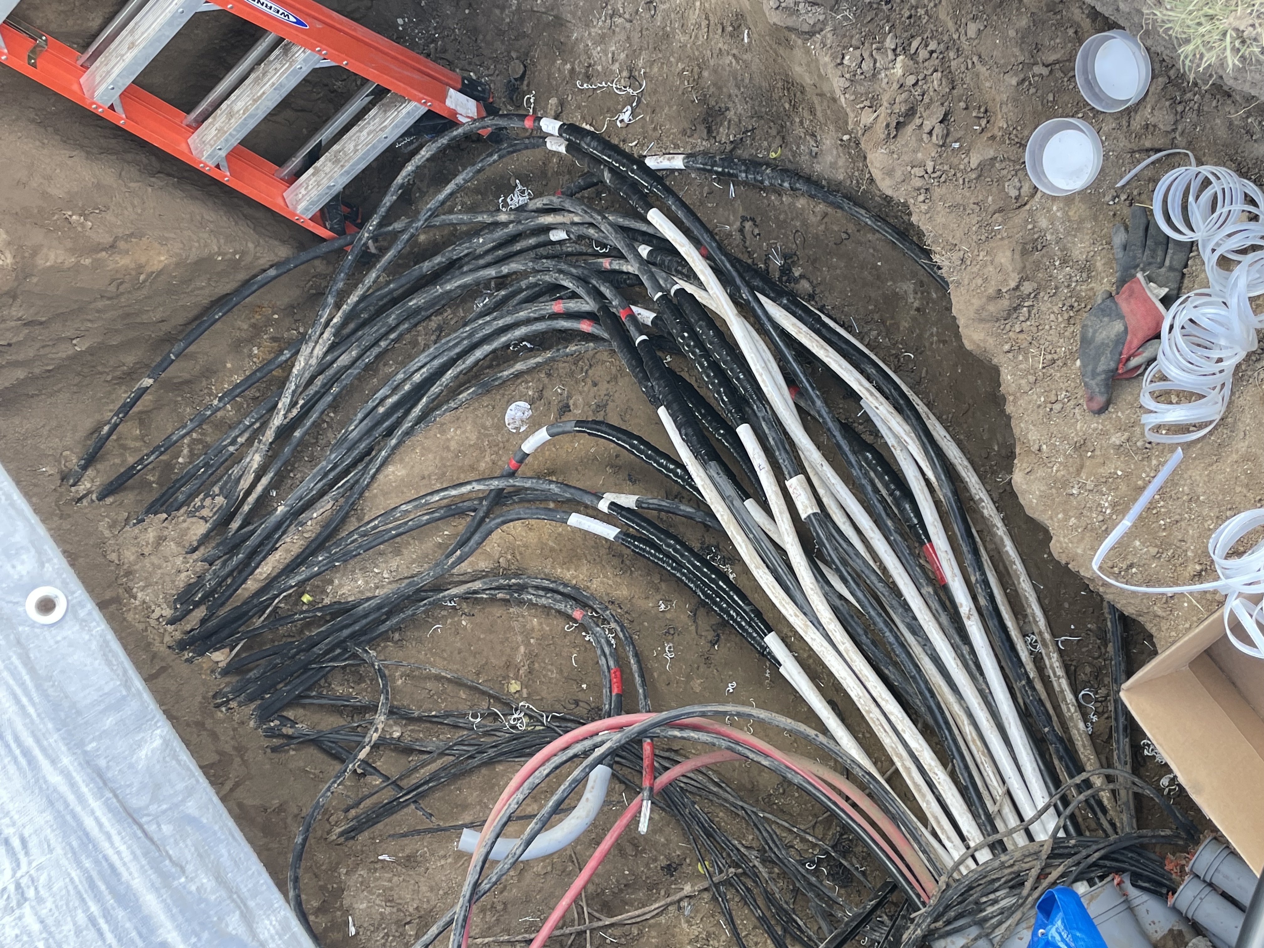 solar panels in a modern energy farm