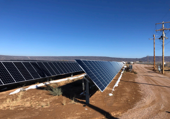 image of solar panels on rooftops