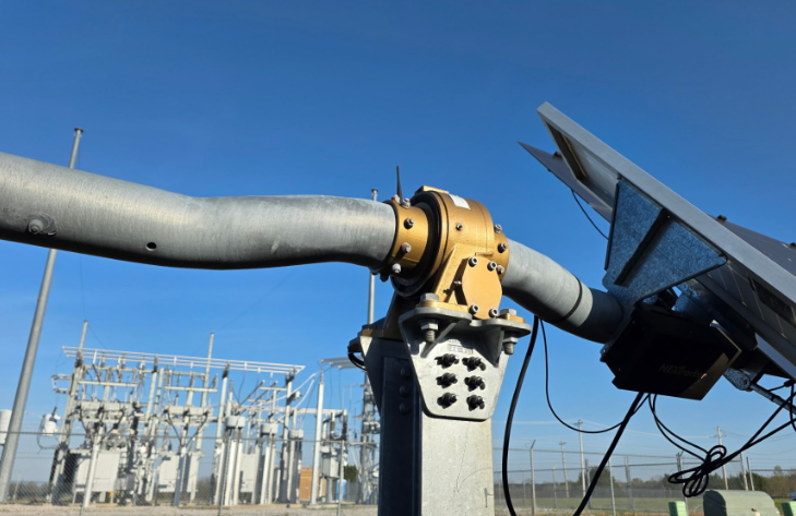 solar panels in a modern energy farm