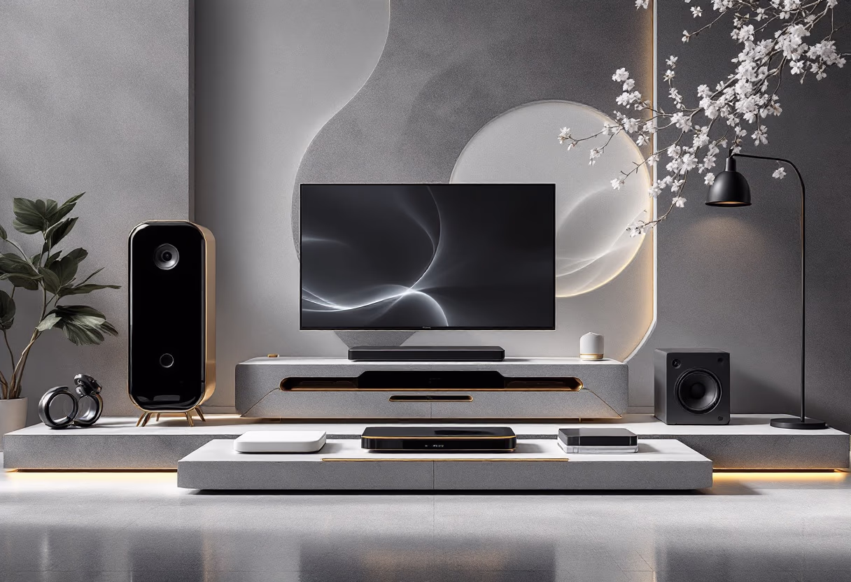 image of a digital entertainment hub setup