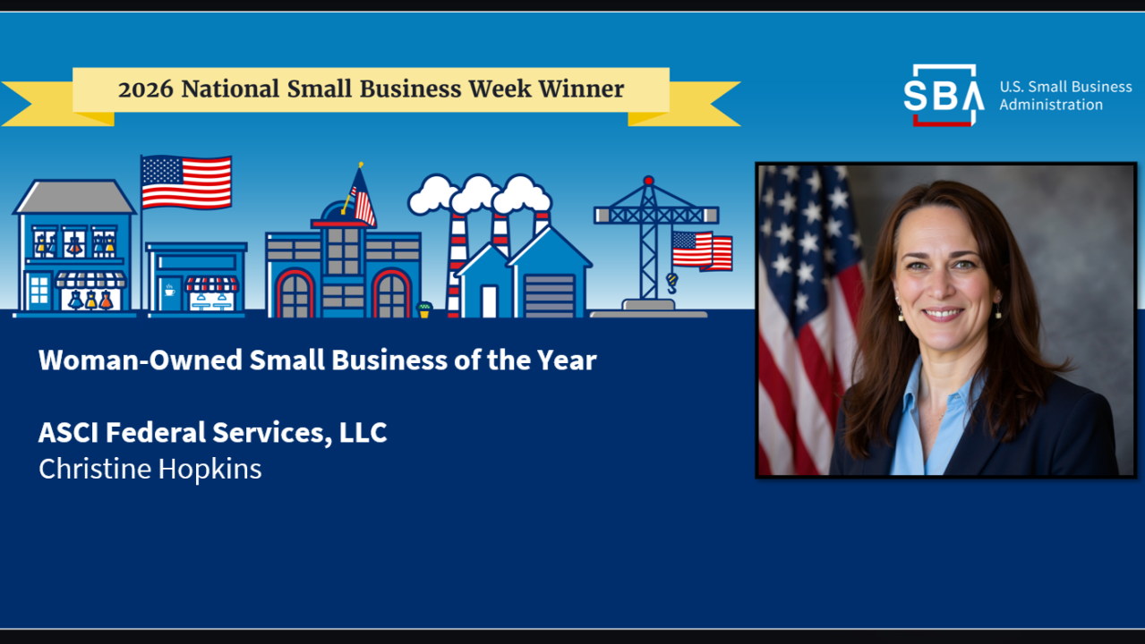NSBA congratulates our Leadership Council member Christine Hopkins, owner of ASCI Services, based in Anchorage, Alaska, on her back-to-back win, as an SBA Business of the Year for Alaska, once again during National Small Business Week.