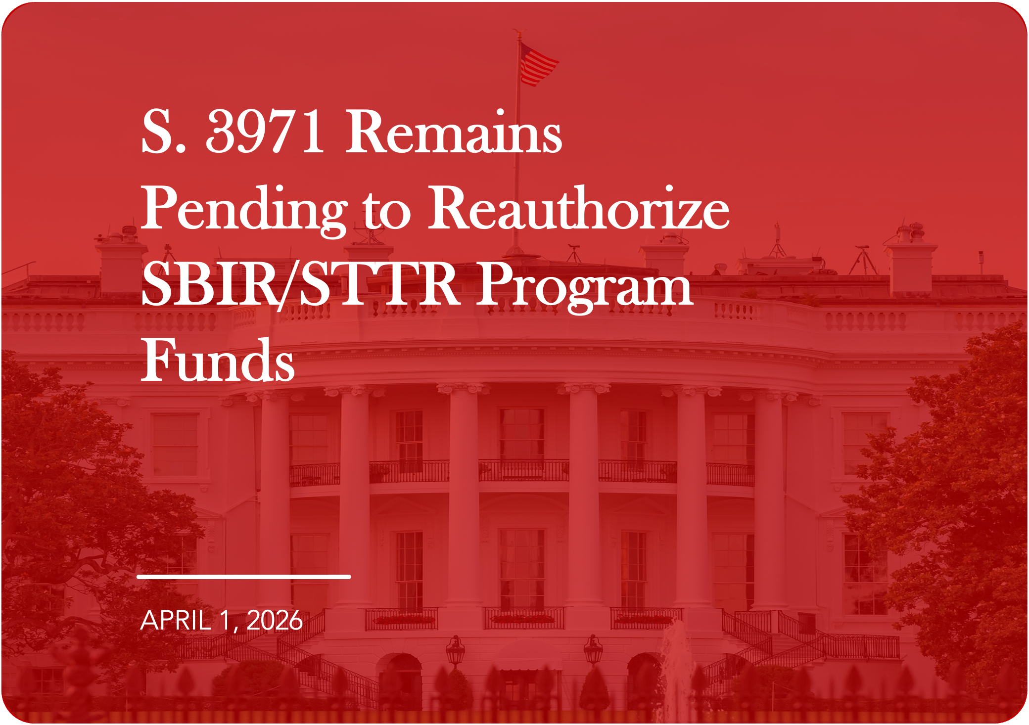 NSBA and our Small Business Technology Council (SBTC) continue urging action on S. 3971 - a 5-year reauthorization plan to reinstate the SBIR/STTR small-business technology and development programs - without delay. 