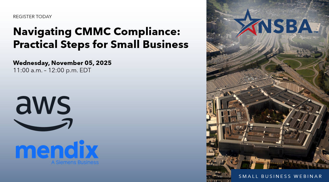 NSBA is privileged to support the Department of War (Department of Defense (DoD)) in its efforts of surveying small business on recent changes to the CMMC. 