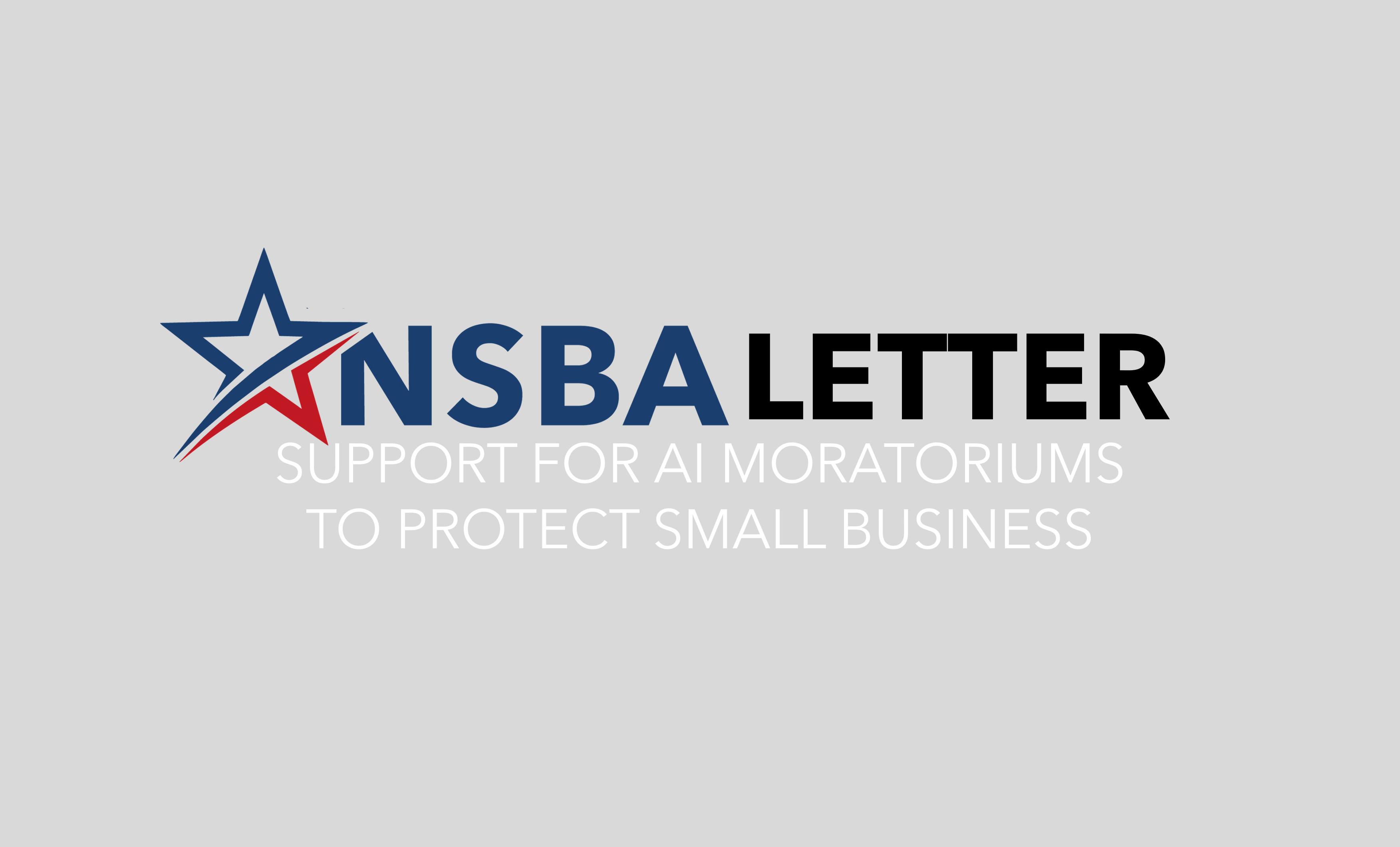 NSBA continues working with Congress and leaders in Washington to ensure Small Business is protected as AI technologies continue to shape and shift regulatory requirements and realities.