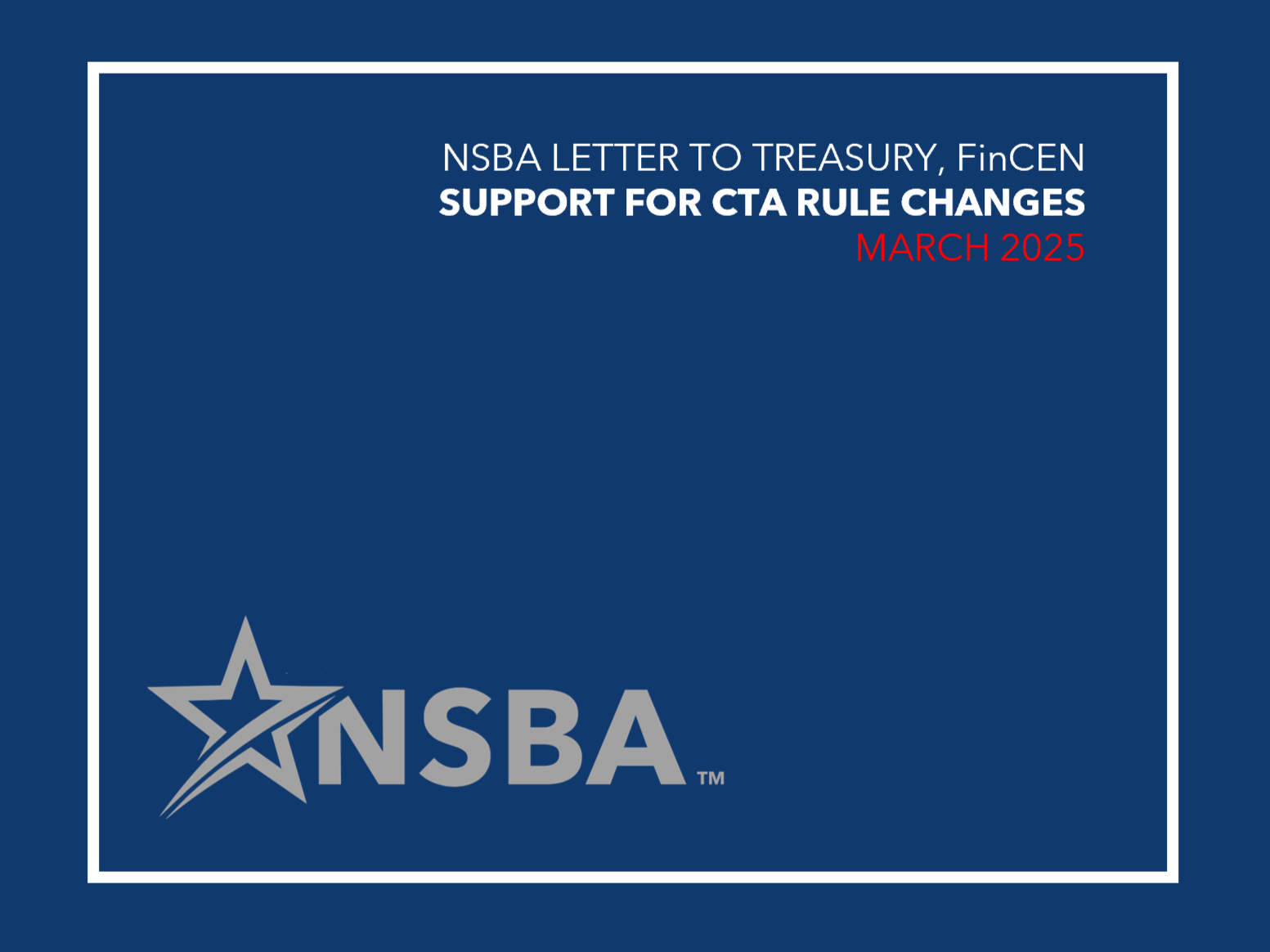 NSBA is proud to work with leaders in Washington to ensure Small Business is kept at the forefront of considerations for comprehensive, innovation-oriented AI policy.