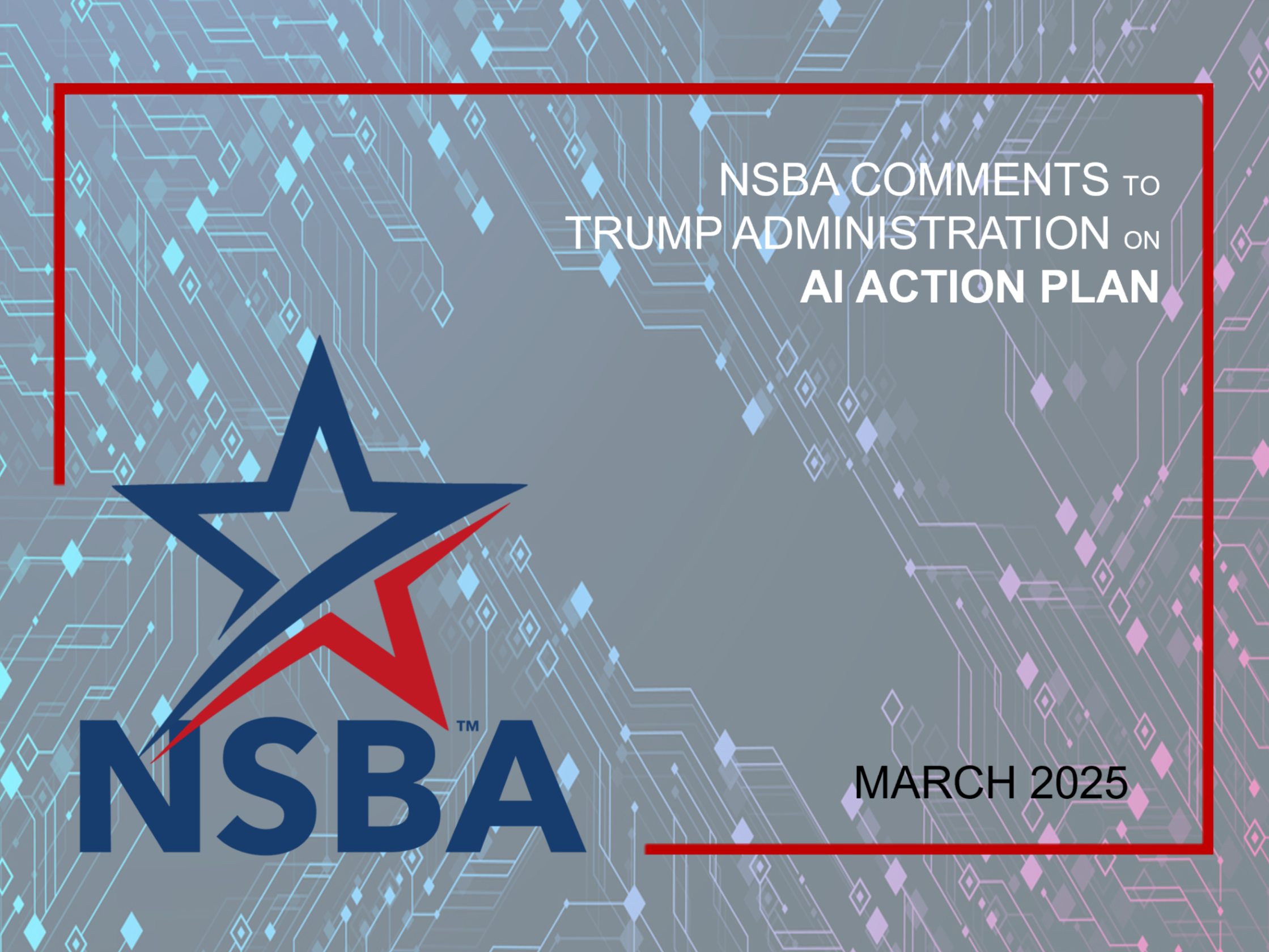 NSBA urges the White House and leaders in Washington to prioritize support for Small Business when it comes to working AI action plans. 