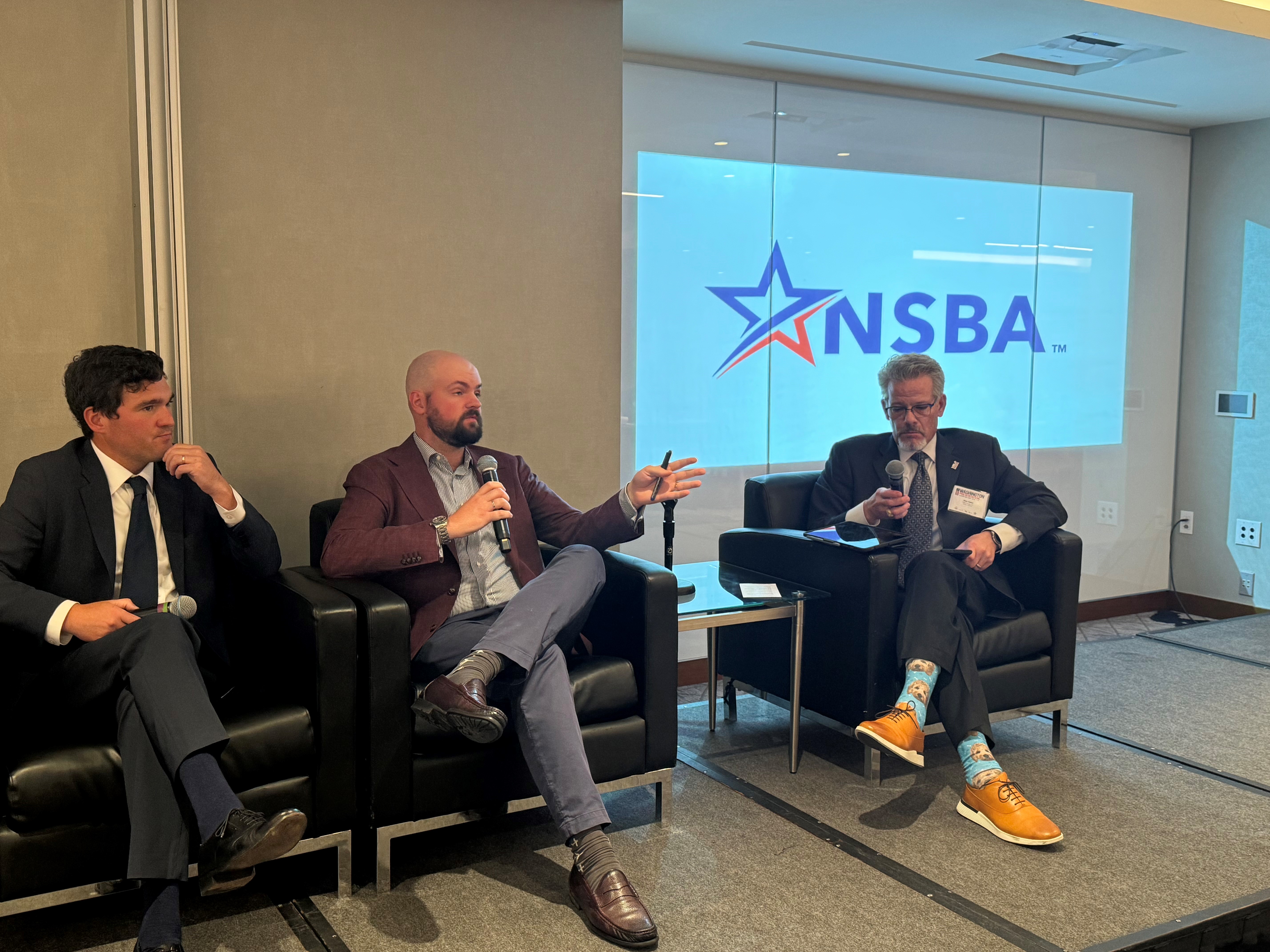 Alex Cates, NSBA Board Alex Ford, Prism Group Reed Westcott, NSBA