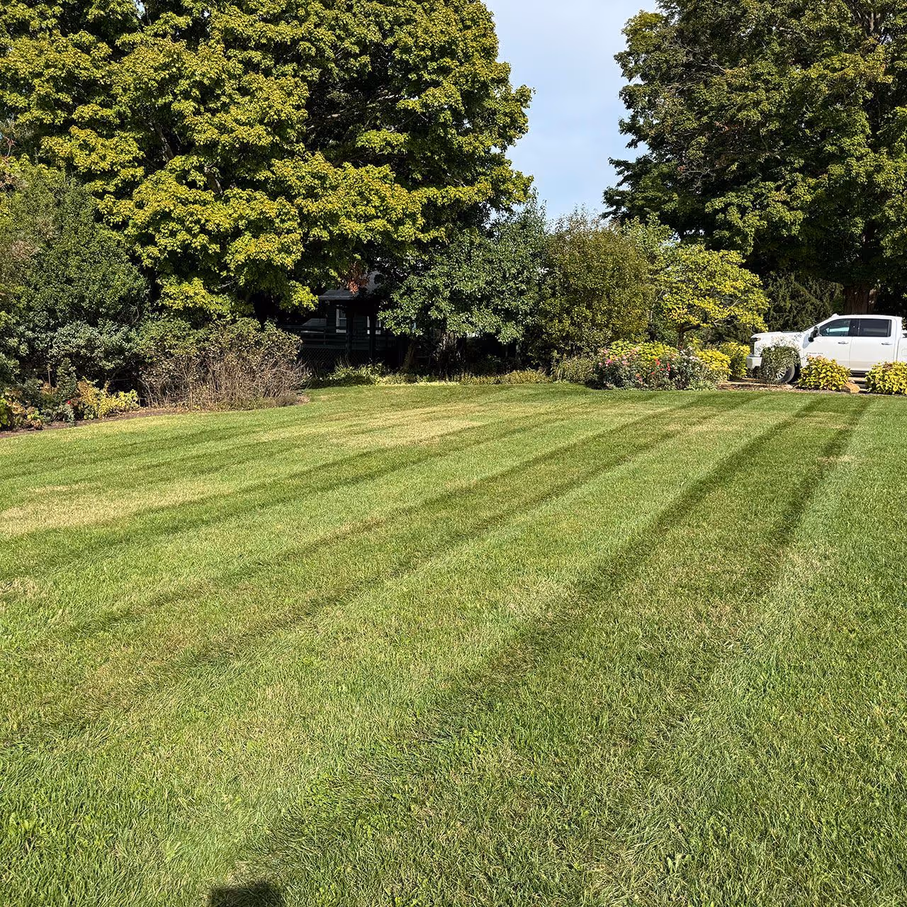 Commercial lawn mowing and landscape maintenance by Miller Lawns