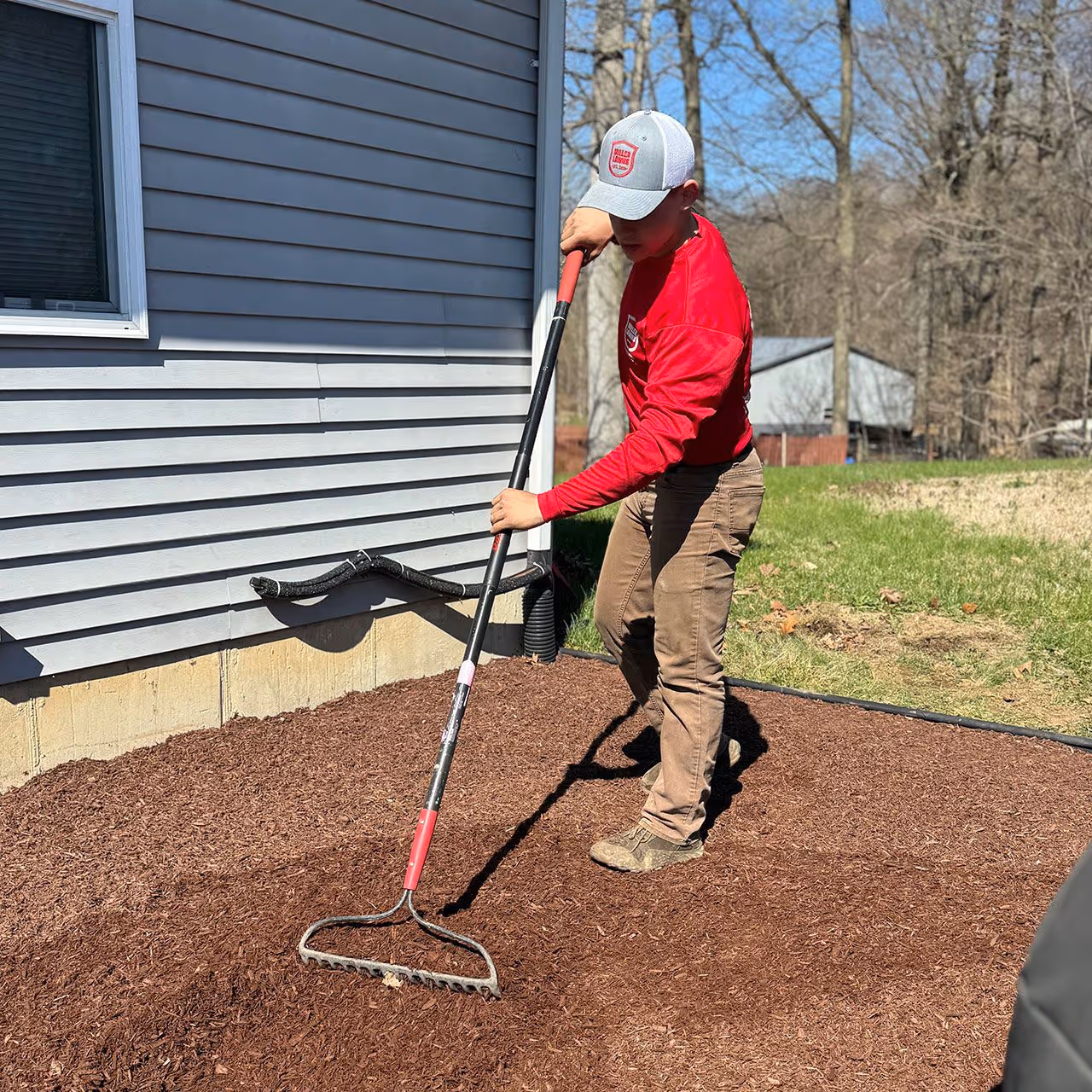 Professional grading for hardscape construction by Miller Lawns LLC serving Cass County and St. Joseph County, Michigan
