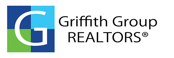 Logo of Griffith Group REALTORS® with a stylized white G inside a square divided into blue and green quadrants.
