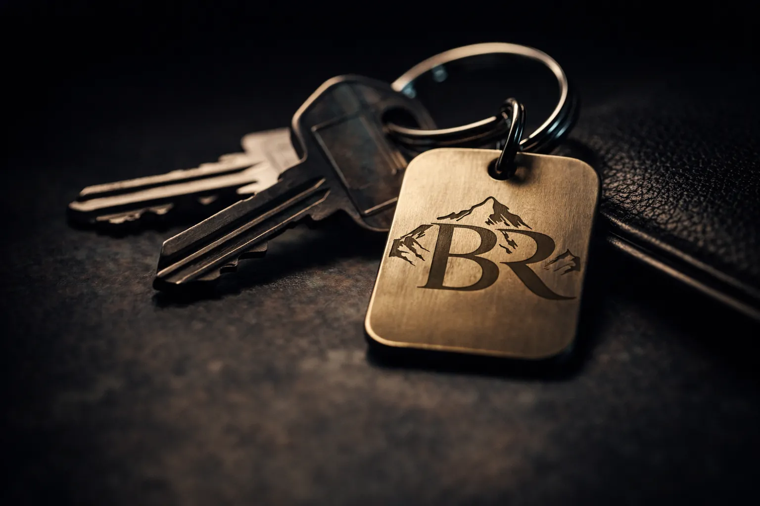 Boulder Ridge branded key on a key ring