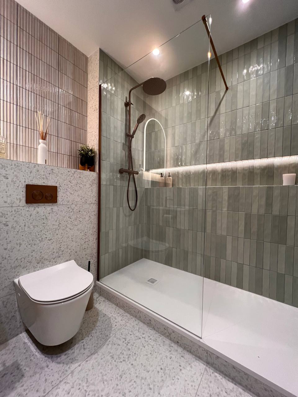 image of completed bathroom renovation for a plumbing service
