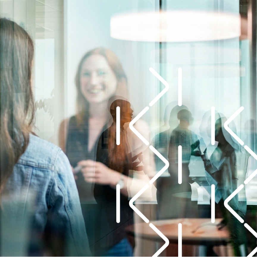 Woman in office environment.