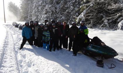 Farmhouse Snowmobiling