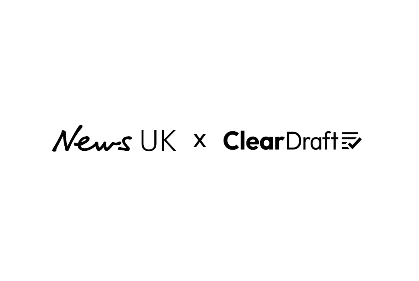 News UK and ClearDraft logos