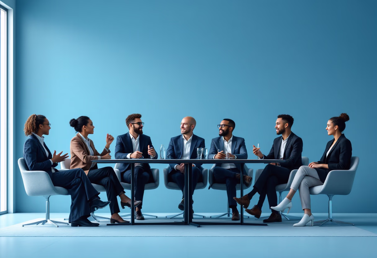 image of expert panel discussing blockchain