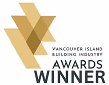 the vancouver island building industry award winner logo