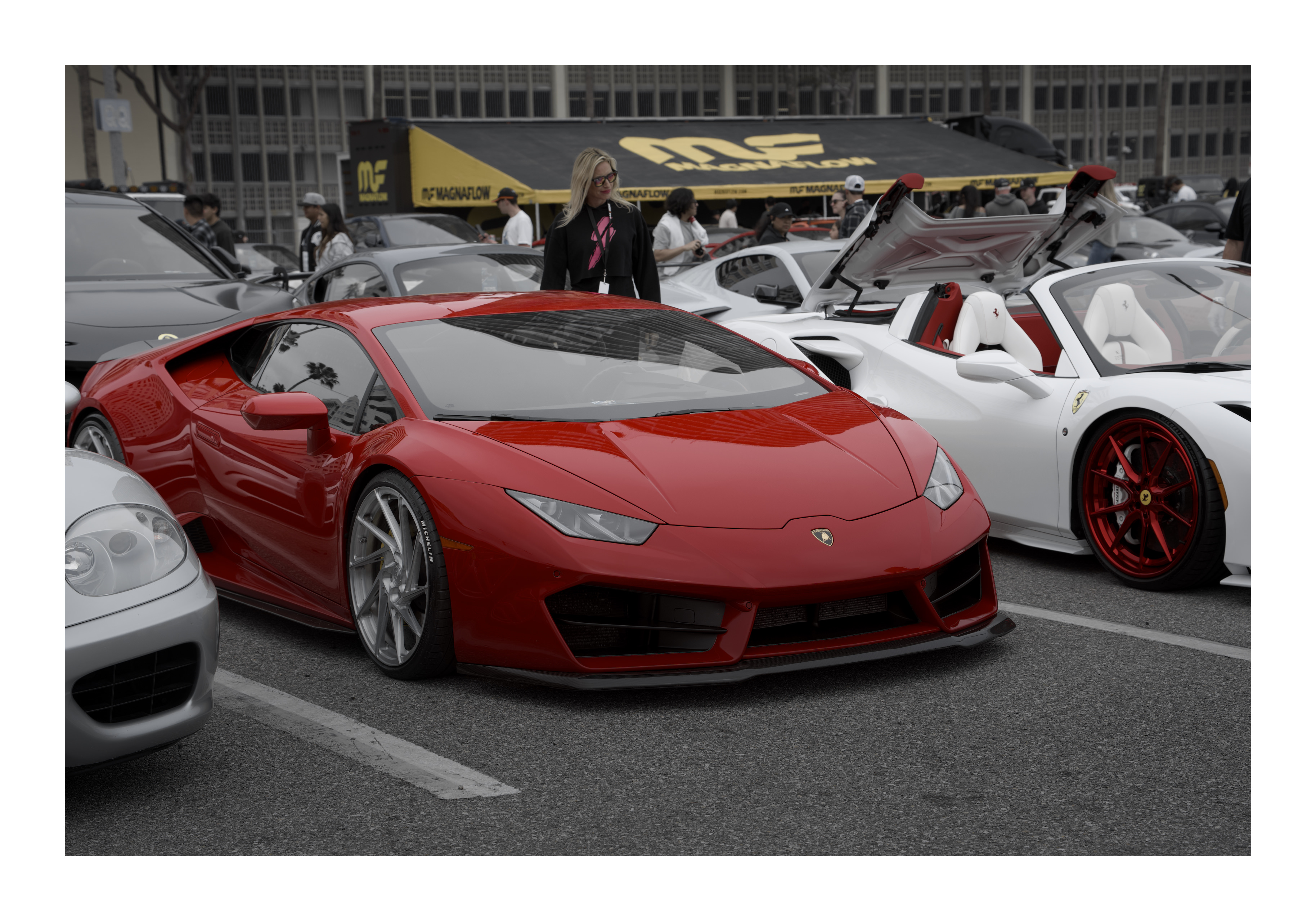 Lifestyle photography of supercar at auto show by Danx Design Photography