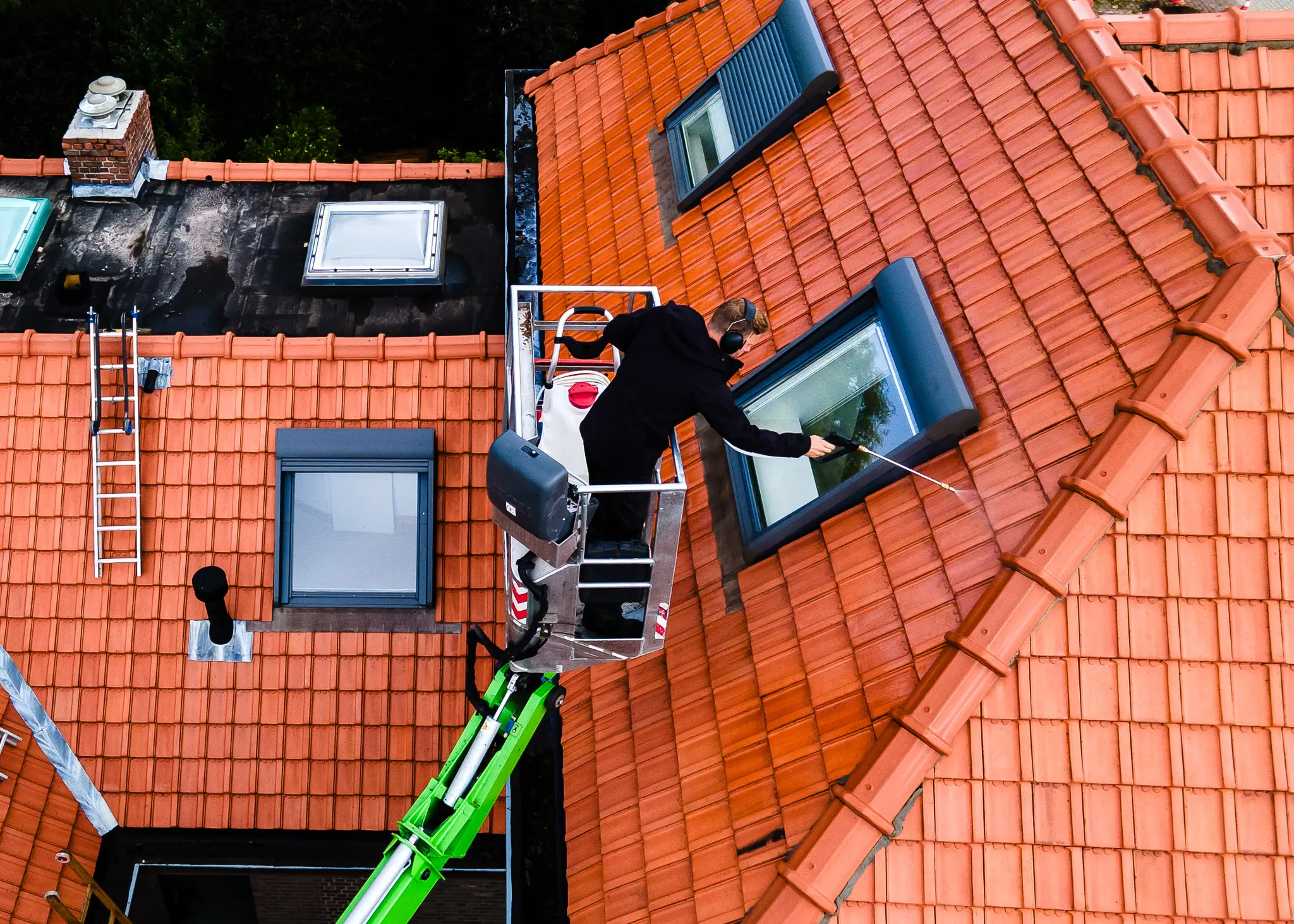 Dakreiniging bij een woning in Beerse