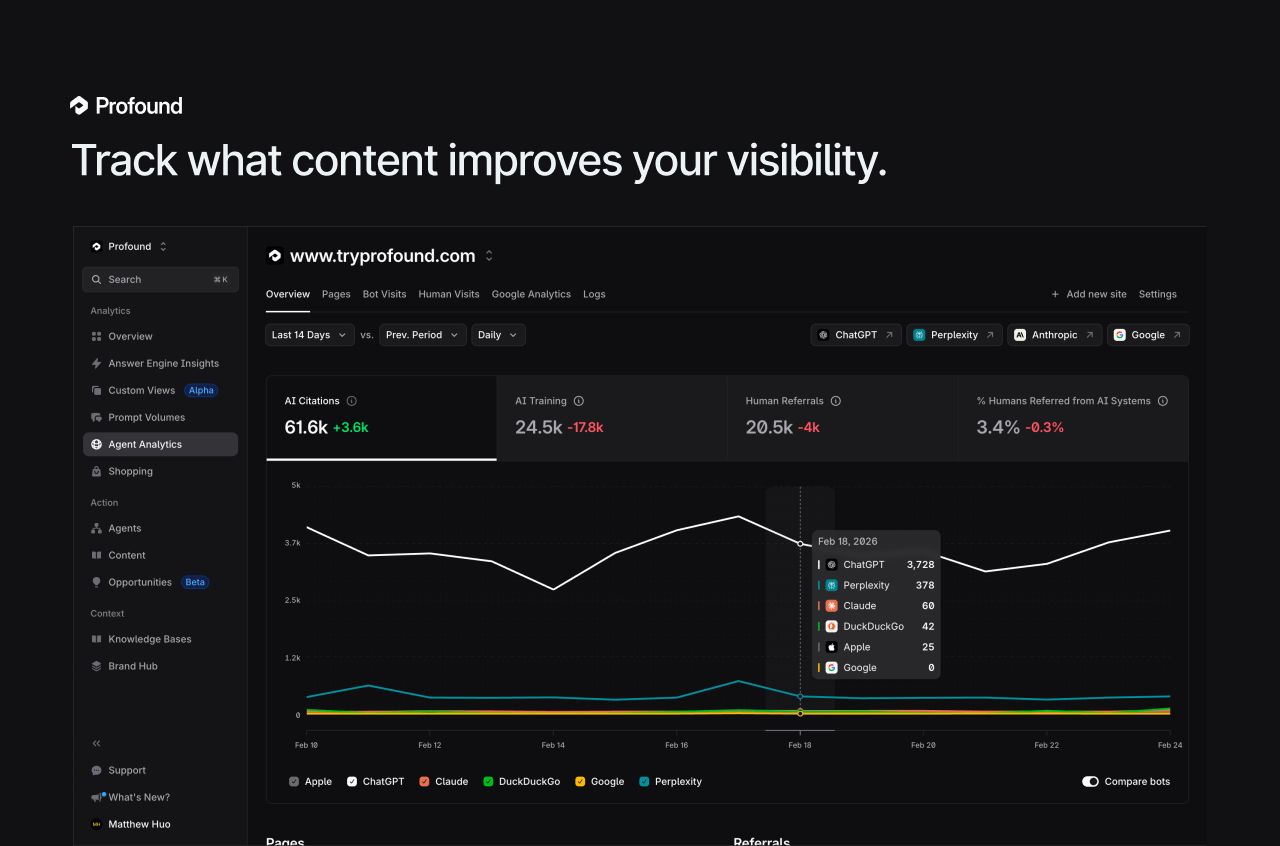 Profound Agent Analytics