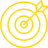 Icon of a bullseye target with an arrow in the middle.