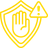 Icon of a shield with a warning exclamation point.