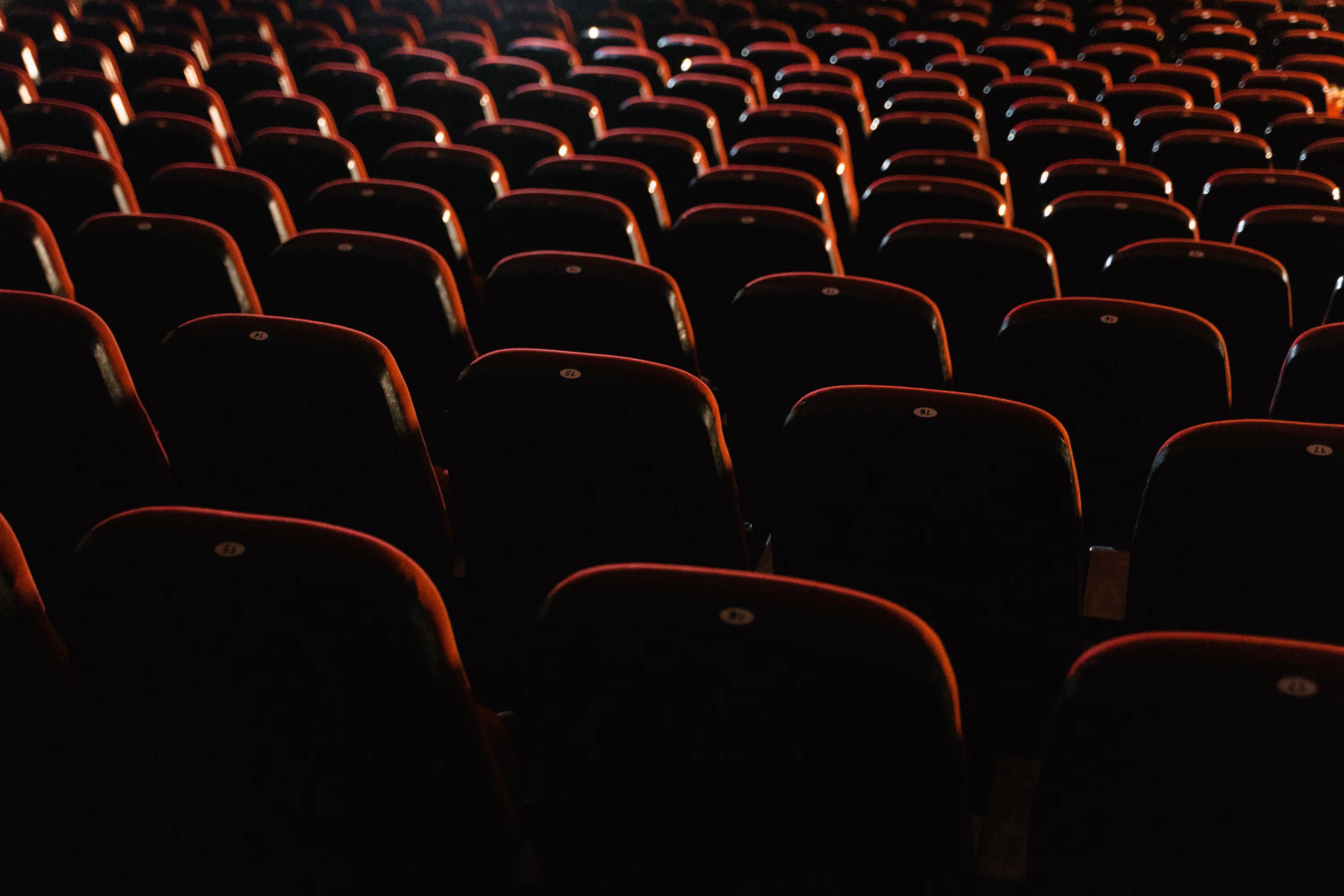 Theatre seats in darkness