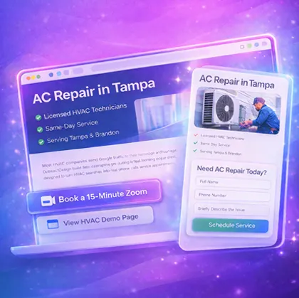 AI-Ready Landing Pages for HVAC Companies.