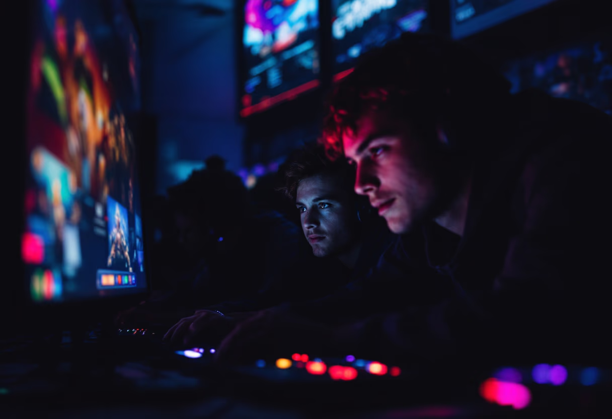 image of community gaming event (for a gaming and entertainment)