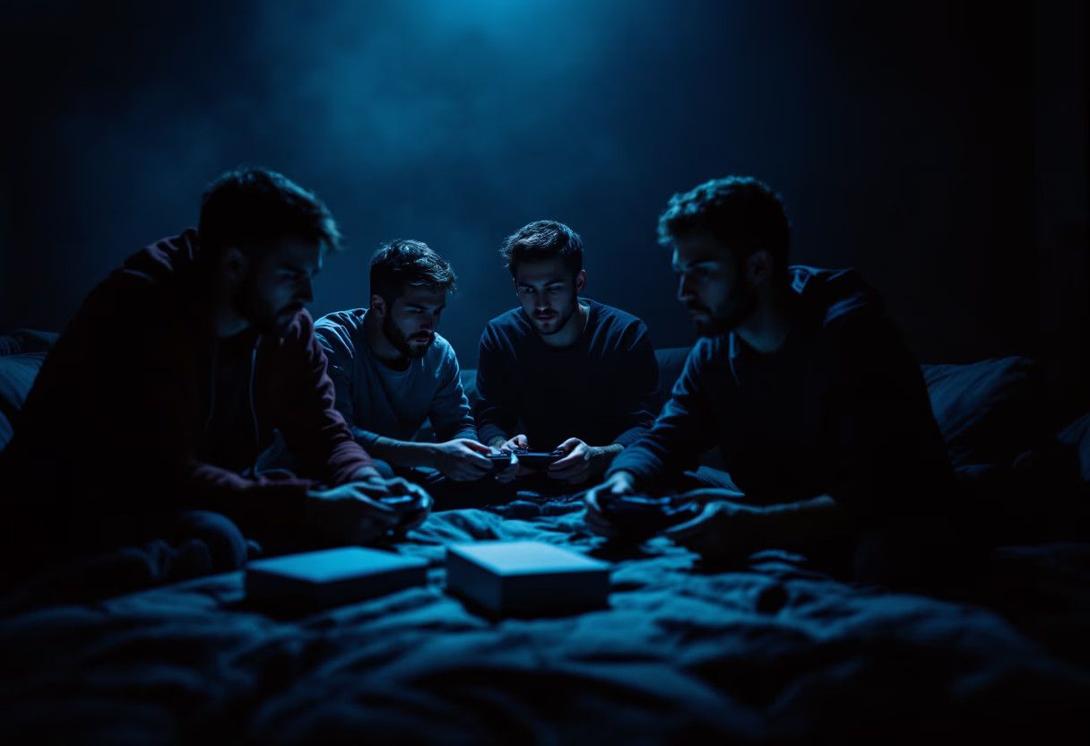 image of community gaming event (for a gaming and entertainment)