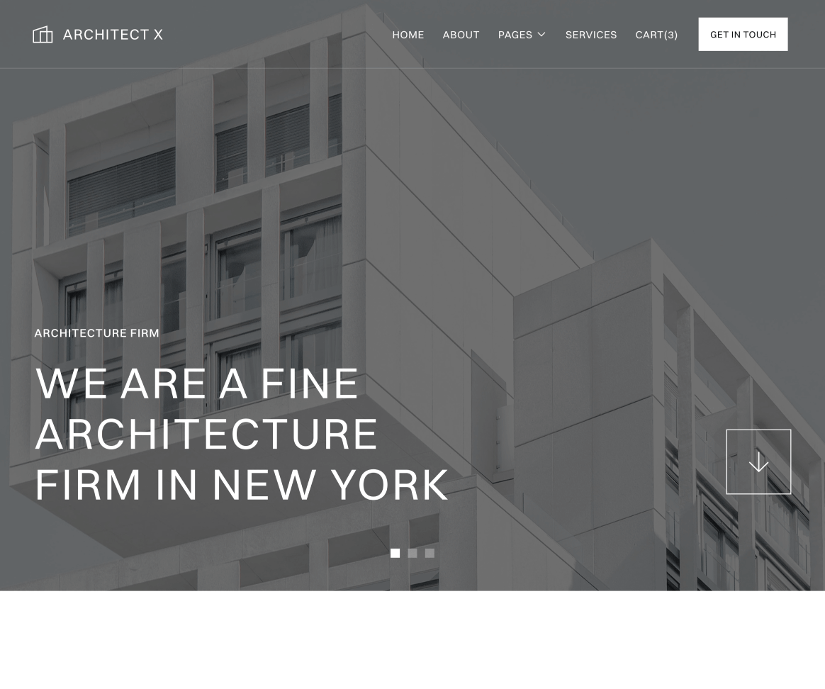 Home V3 - Architect X Webflow Template
