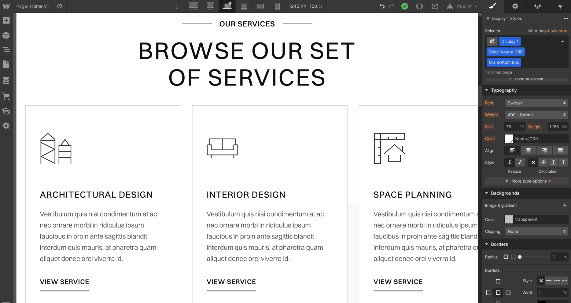 Icons And Graphics - Architect X Webflow Template