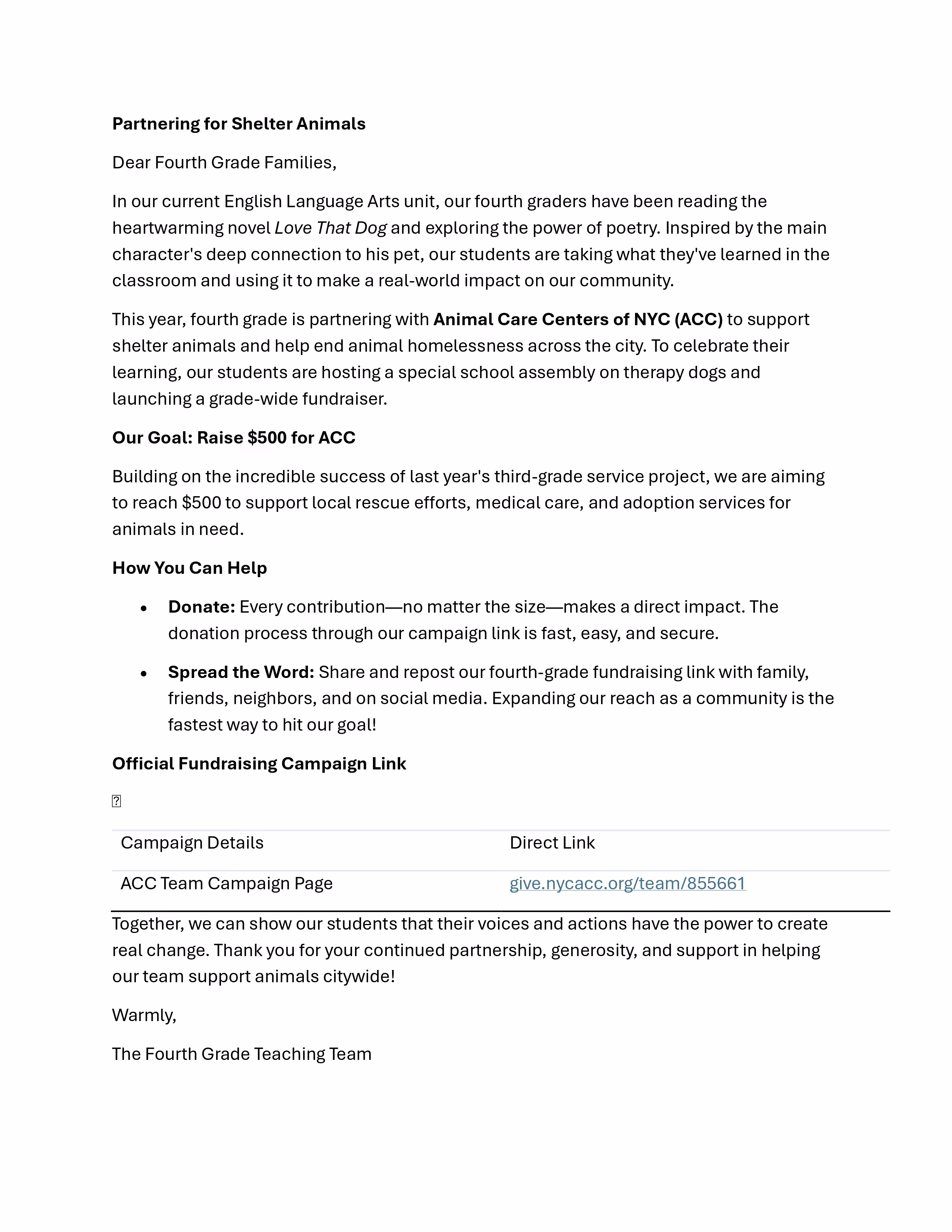Clerical Day flyer