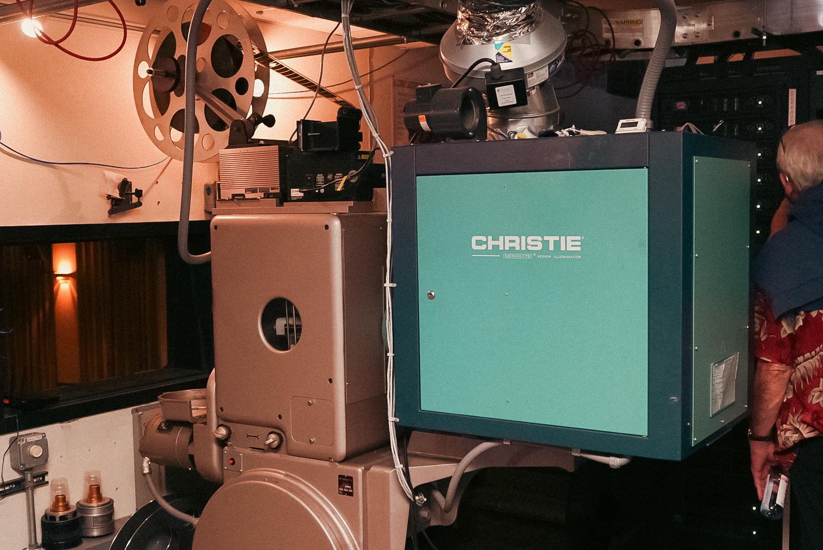 the christie 70mm projector