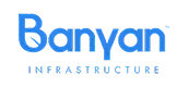 Impact Banyan logo with stylized blue text and the word Infrastructure below.