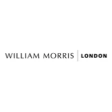 William Morris London brand logo with text in black on white background.