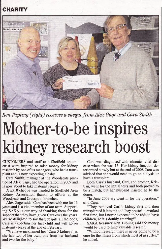 Cara’s kidney charity kindness