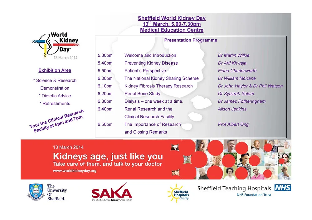 World Kidney Day activity in Sheffield