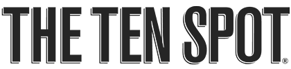 THE TEN SPOT brand logo in bold uppercase letters.