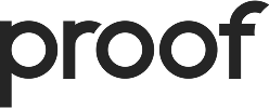 Proof logo in grey text.